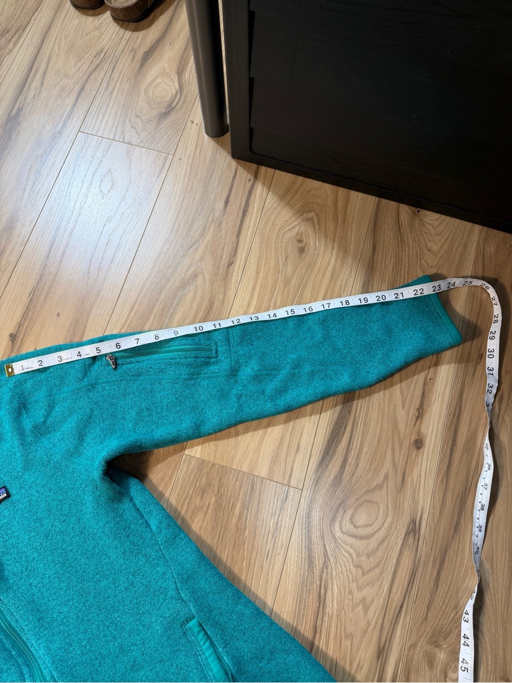 Patagonia Teal Green Full-Zip Fleece Jacket - Picture 5 of 7